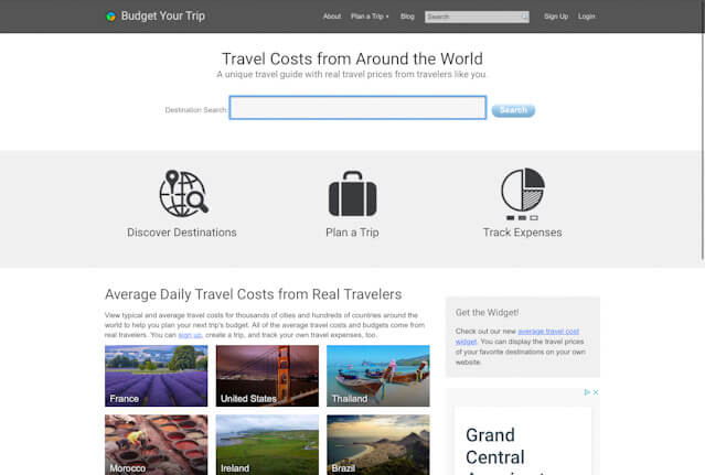 Budget your trip