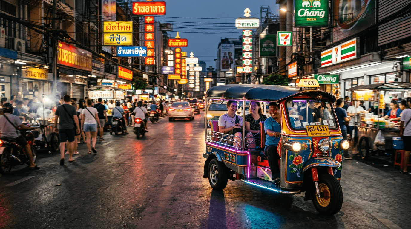 توك توك بانكوك تايلاند - مواصلات داخلية