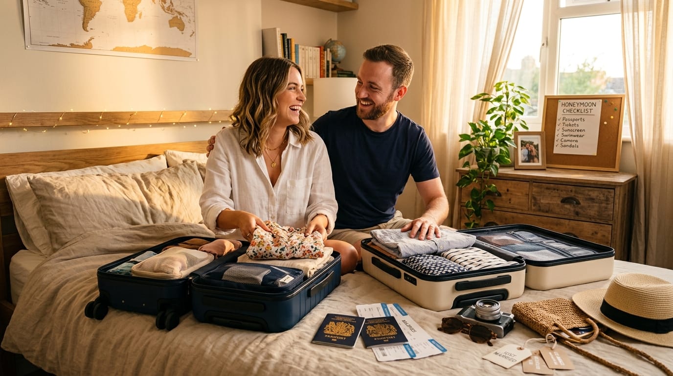 السفر في شهر العسل تحضير الشنط نصائح تجهيز الحقائب