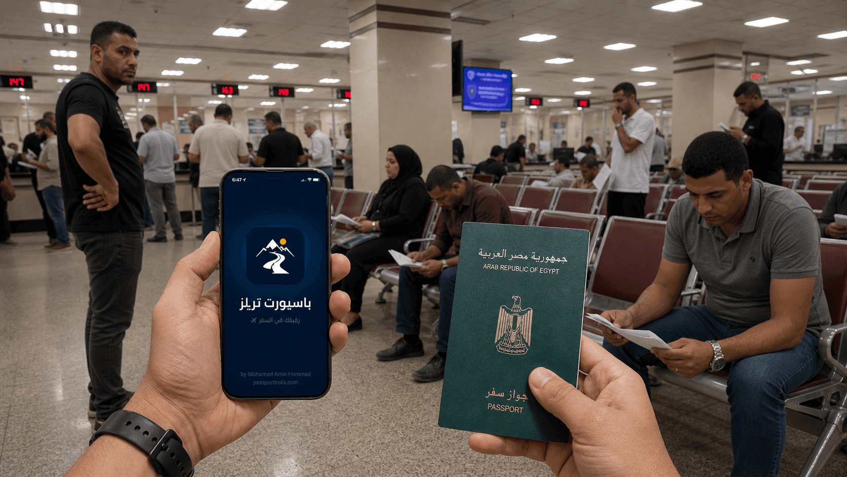 Passport Trails App - التصريح الأمني