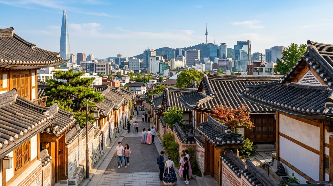 south korea travel cost bukchon hanok village traditional houses