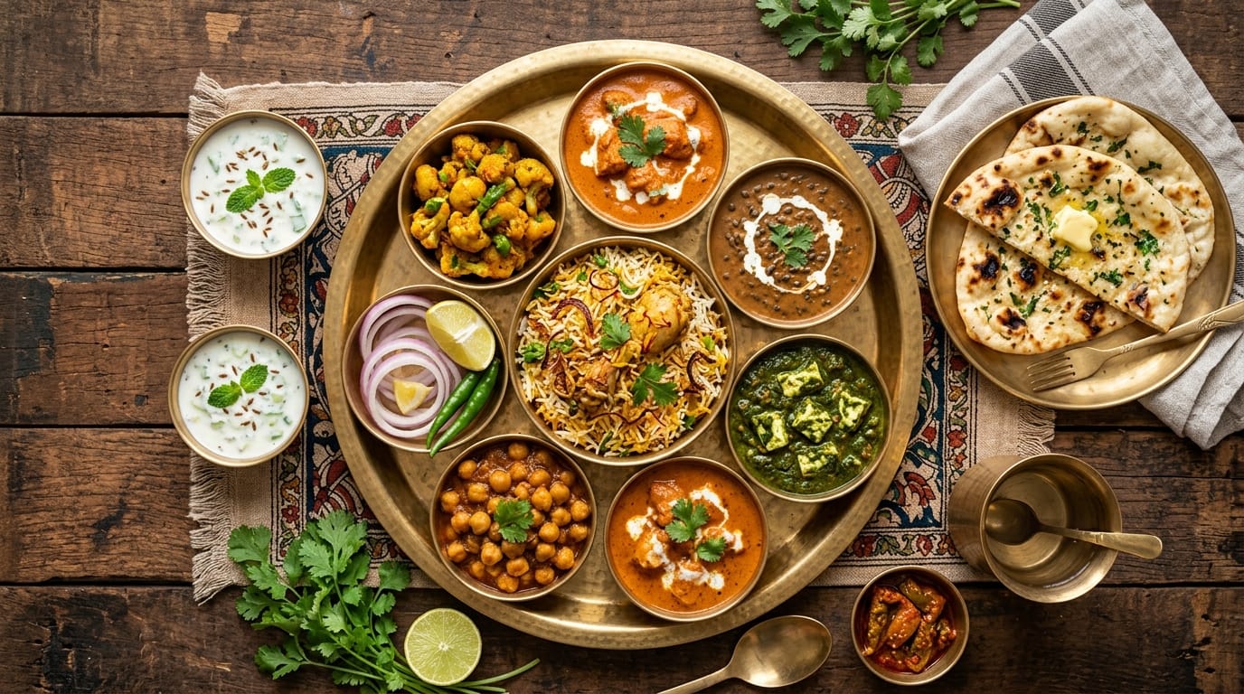 تكلفة السفر إلى الهند 2026 - الأكل الهندي الحلال