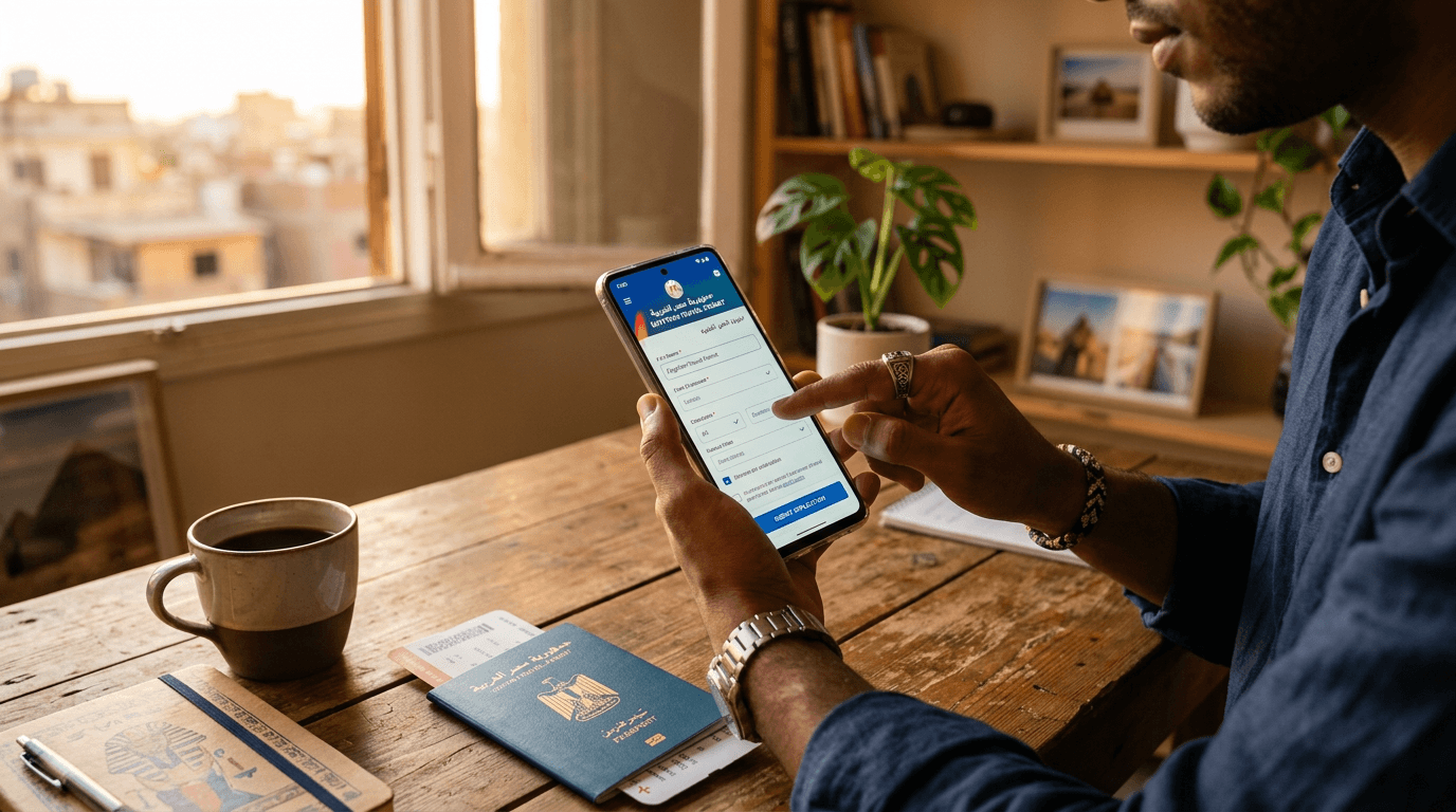 استخراج تصريح السفر الالكتروني من تطبيق وزارة الداخلية علي الموبايل