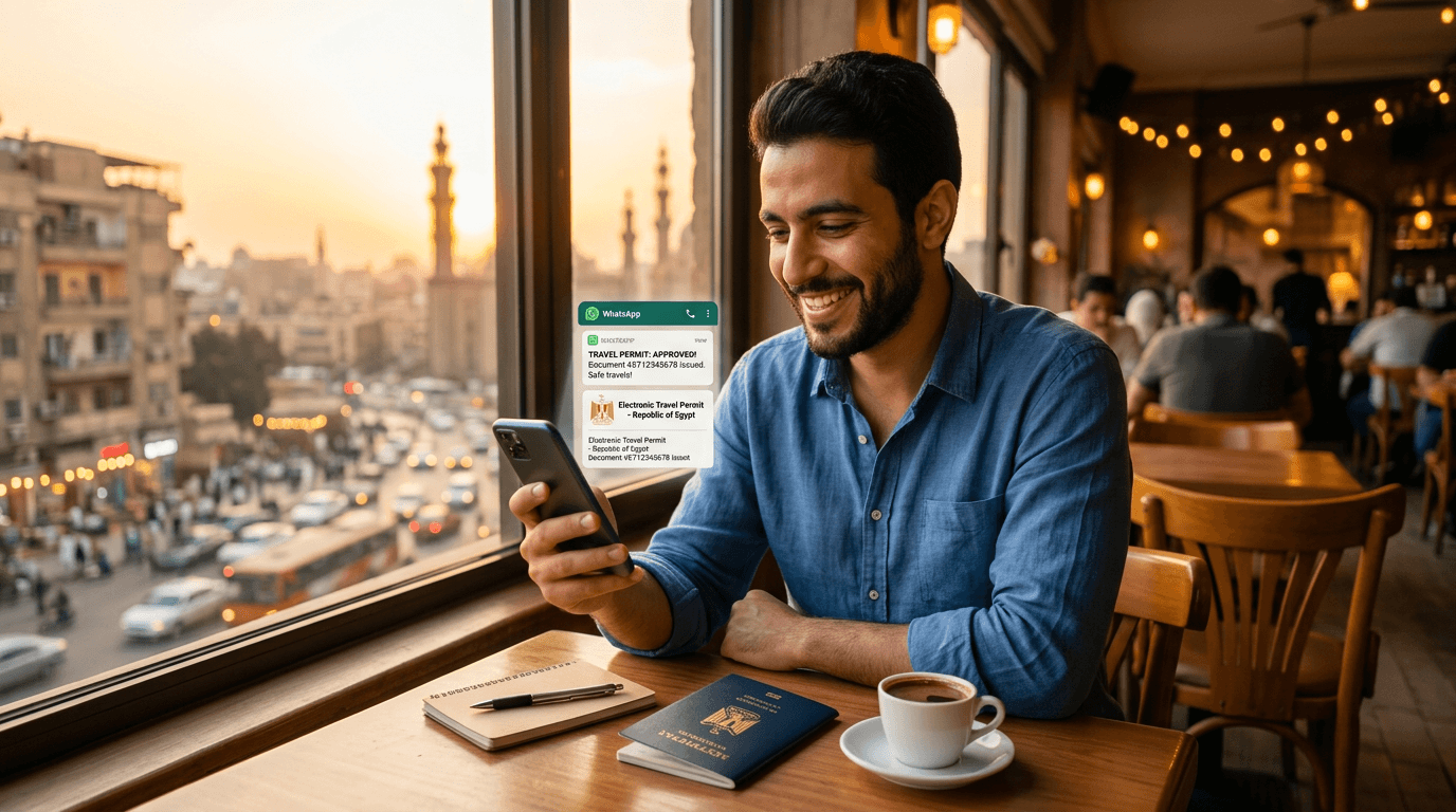 تصريح السفر الالكتروني عن طريق خدمة الواتساب من وزارة الداخلية 2026