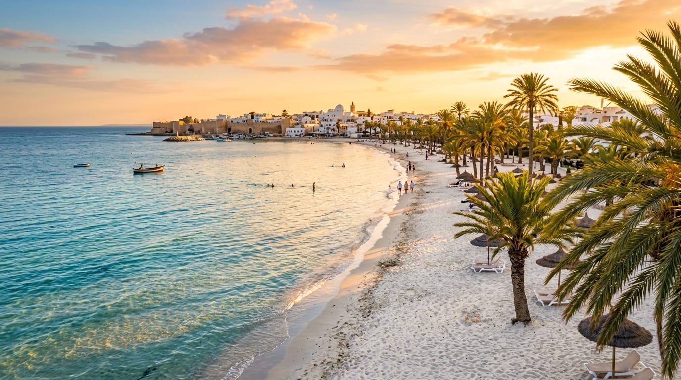تكلفة السفر إلى تونس شواطئ
