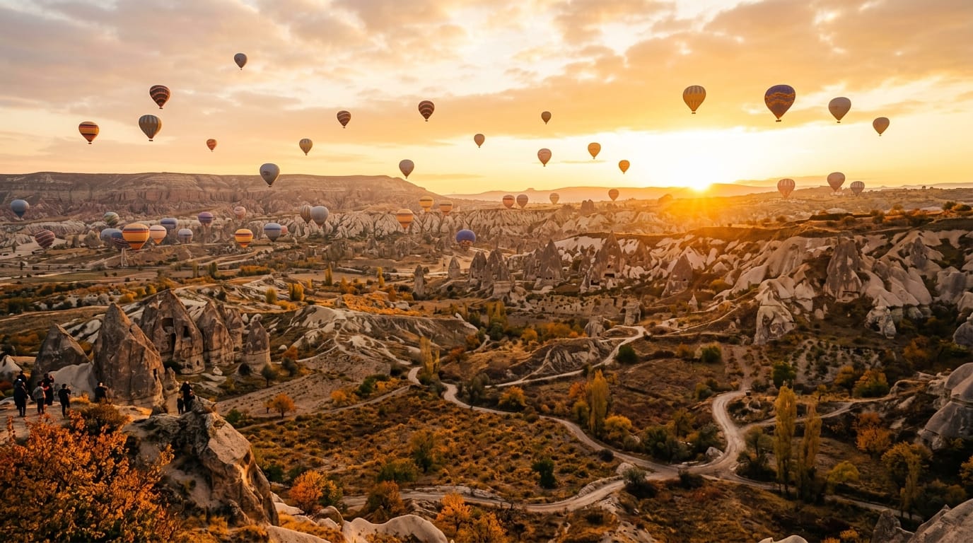 أفضل وقت لزيارة تركيا كابادوكيا منطاد الهواء الساخن