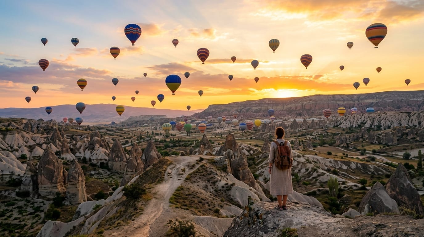 تكلفة السفر إلى تركيا كابادوكيا المناطيد