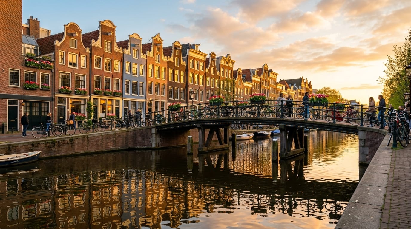 قنوات أمستردام مدينة هولندا السياحية