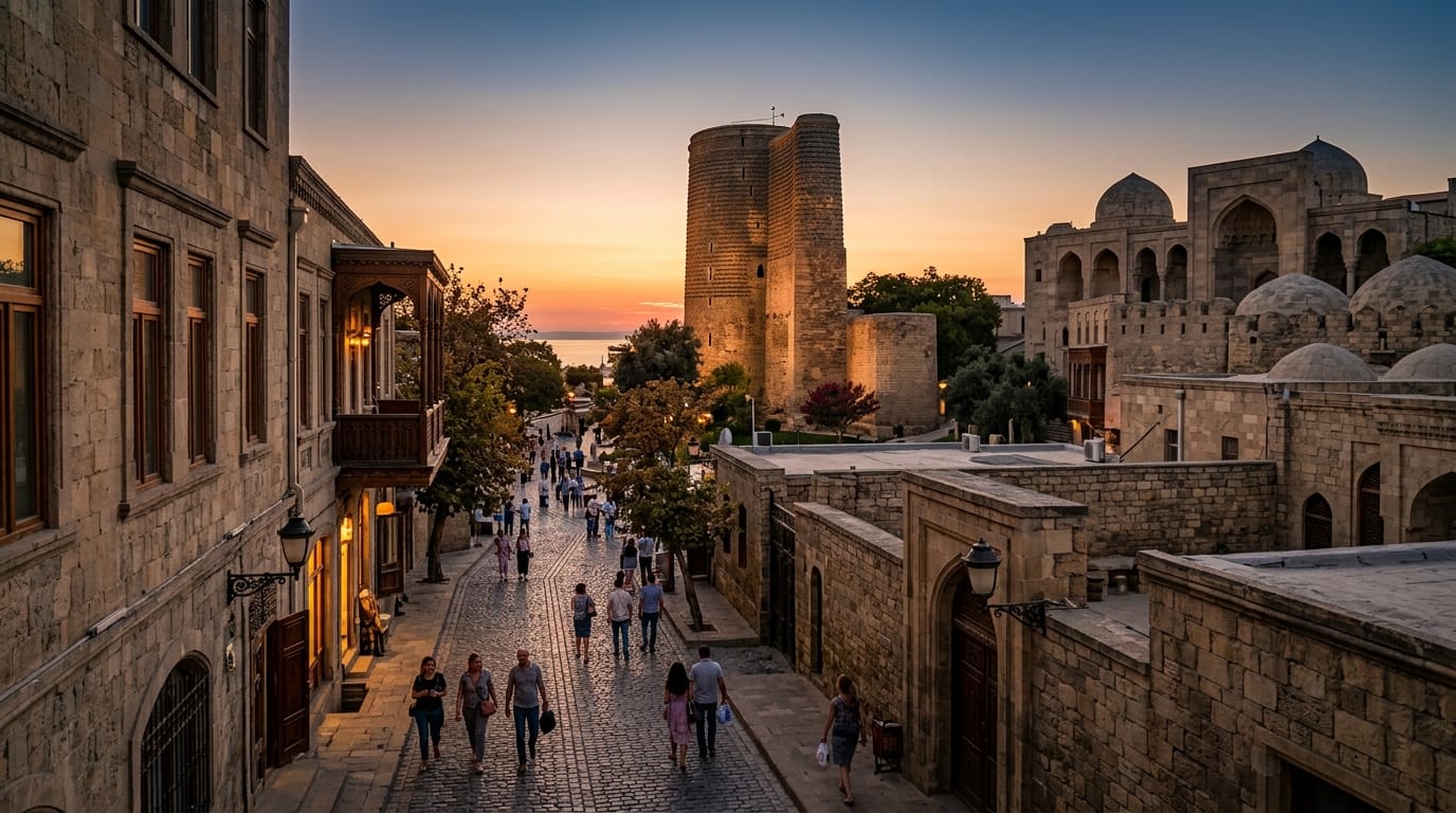 المدينة القديمة في باكو إيشري شهر