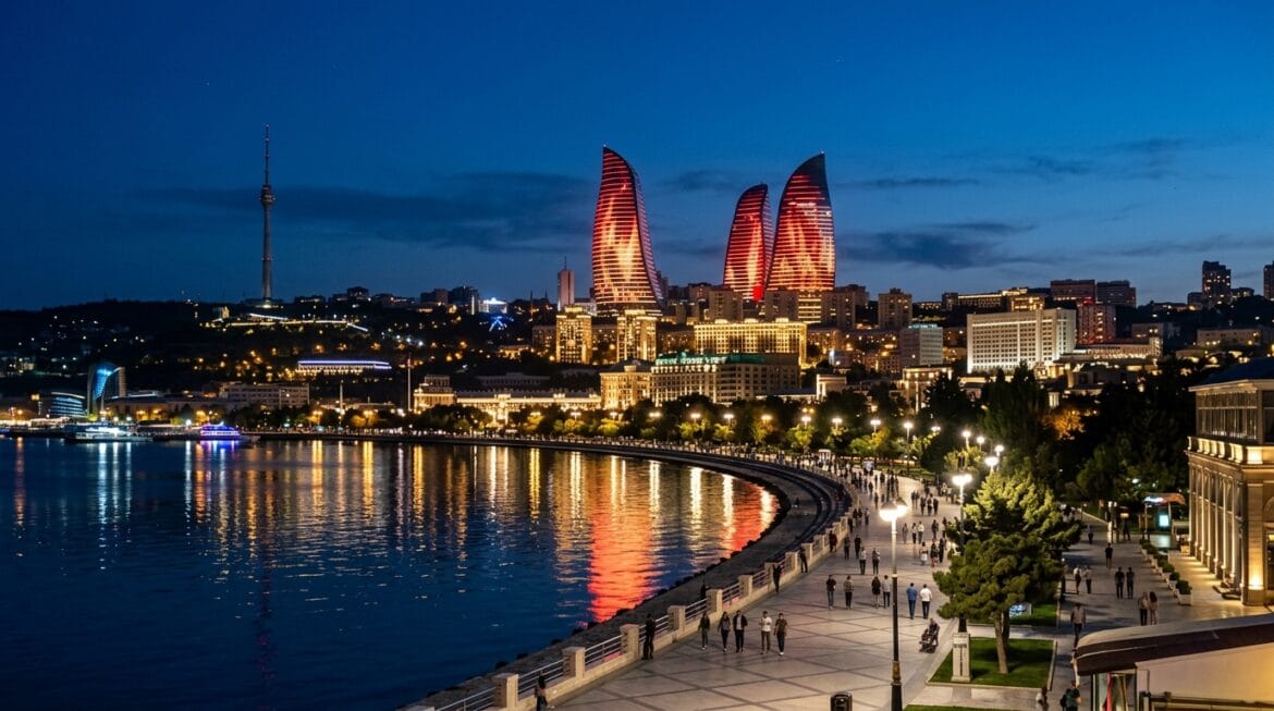 فيزا أذربيجان للمصريين 2026 باكو أبراج النار