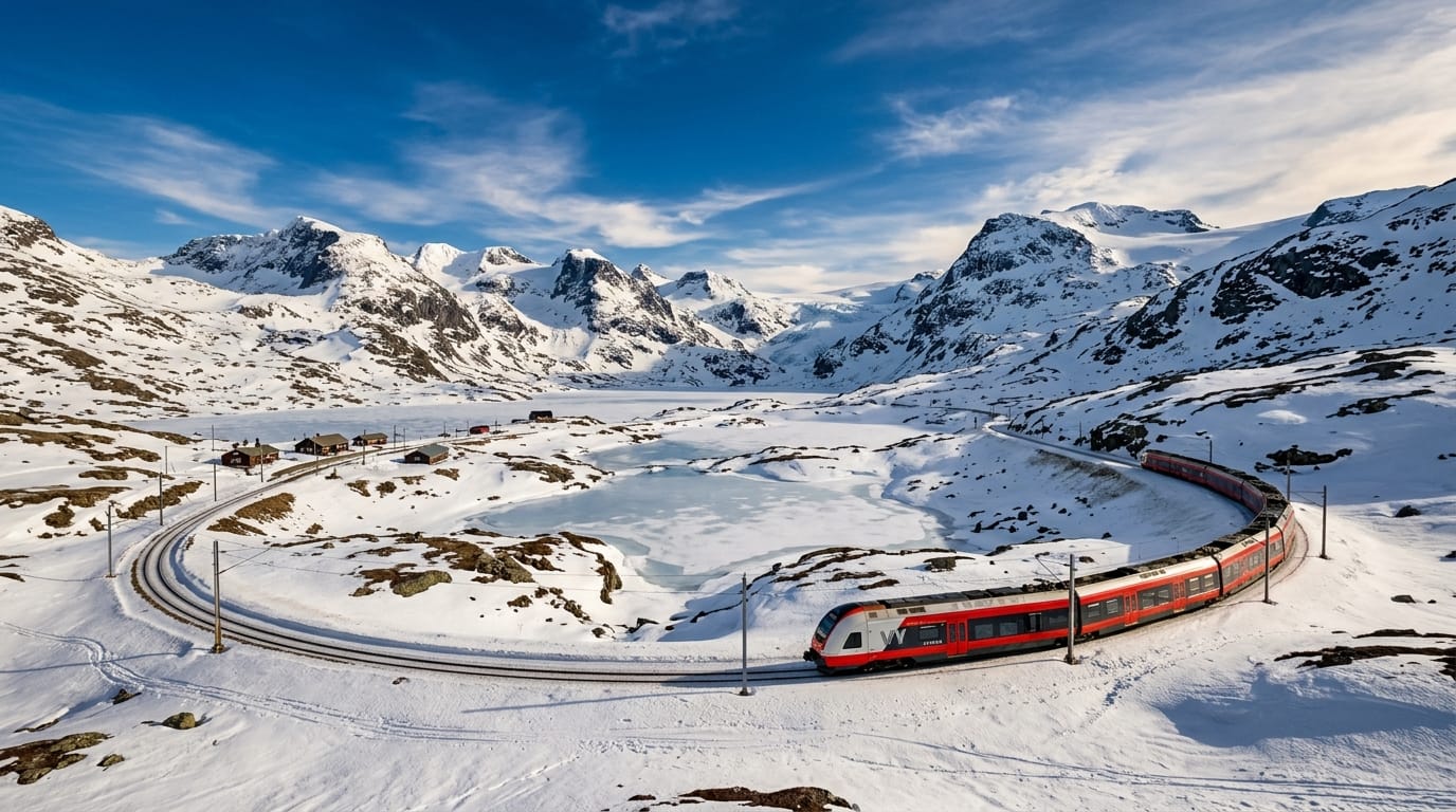 قطار Bergen Railway النرويج - السفر بالقطار في النرويج