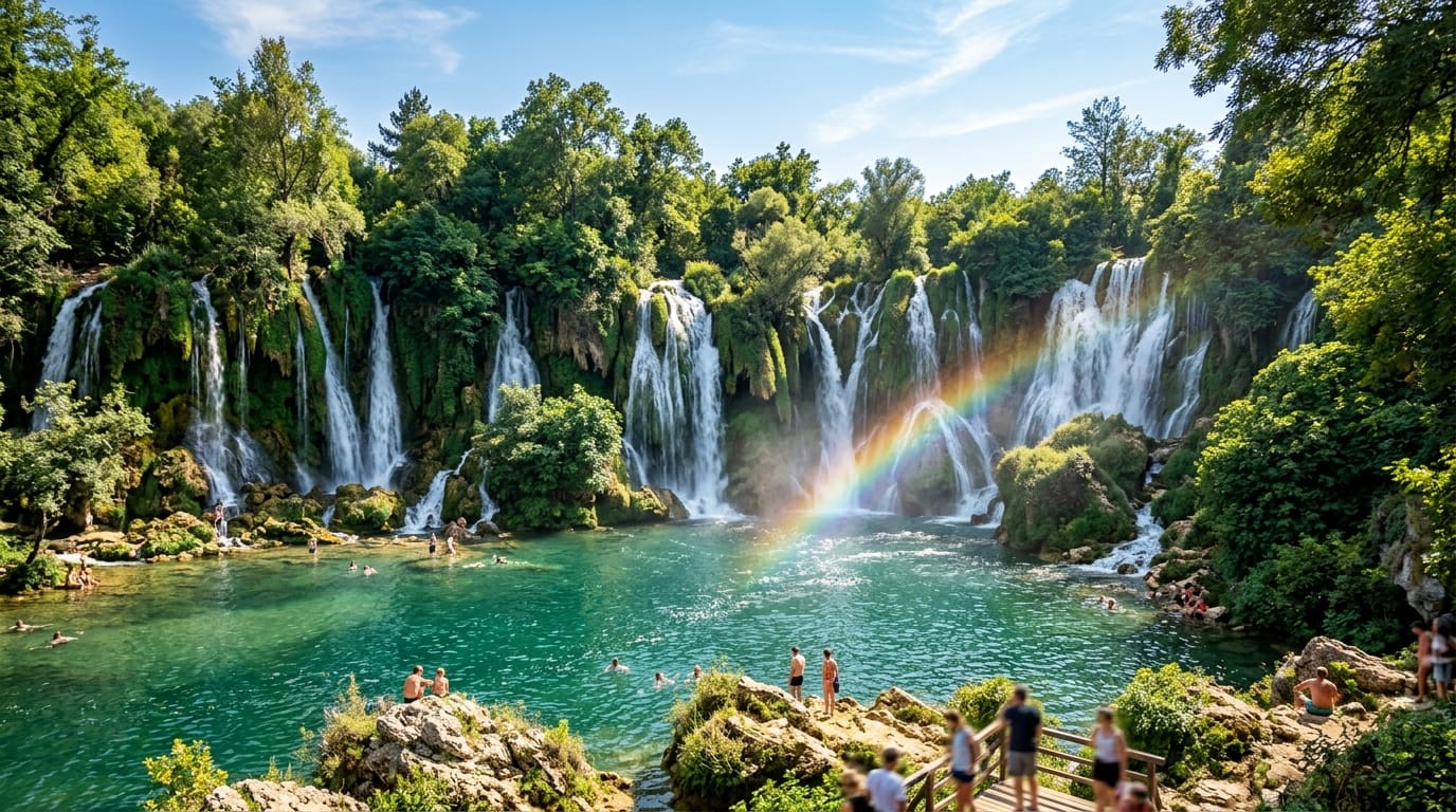 شلالات كرافيتسا البوسنة وجهة سياحية