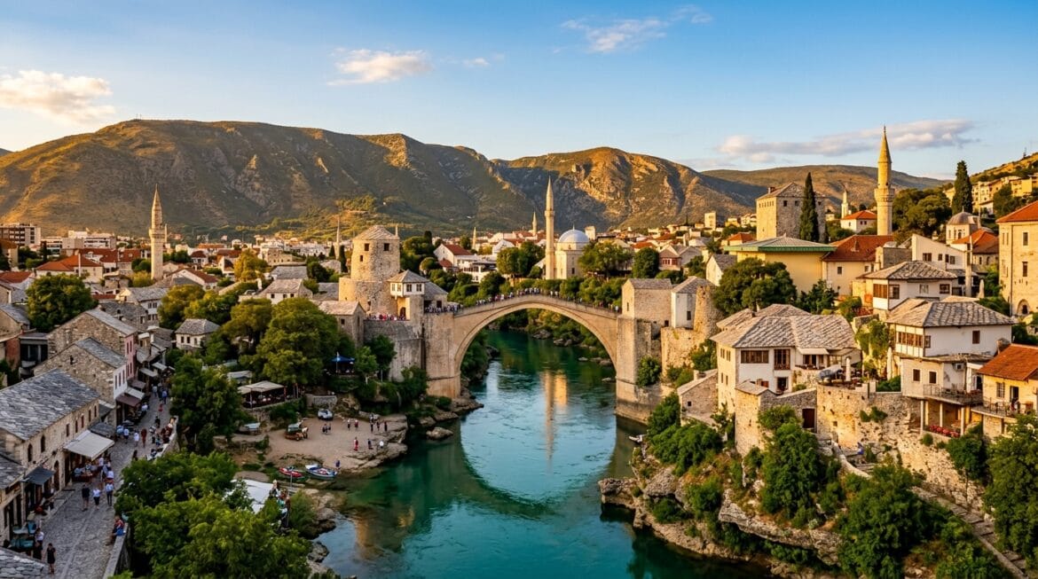 فيزا البوسنة للمصريين 2026 جسر موستار التاريخي