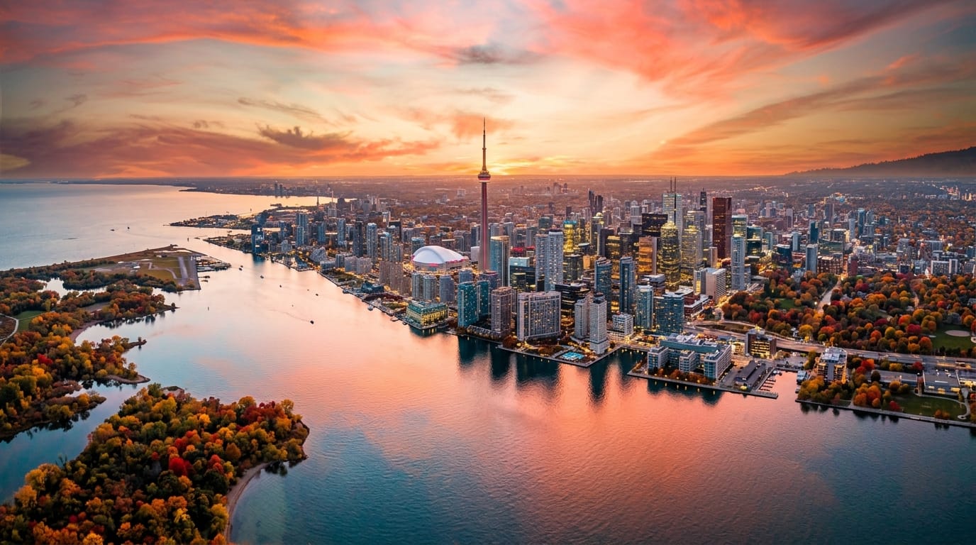 فيزا كندا للسعوديين 2026 - منظر مدينة تورنتو وبرج CN Tower