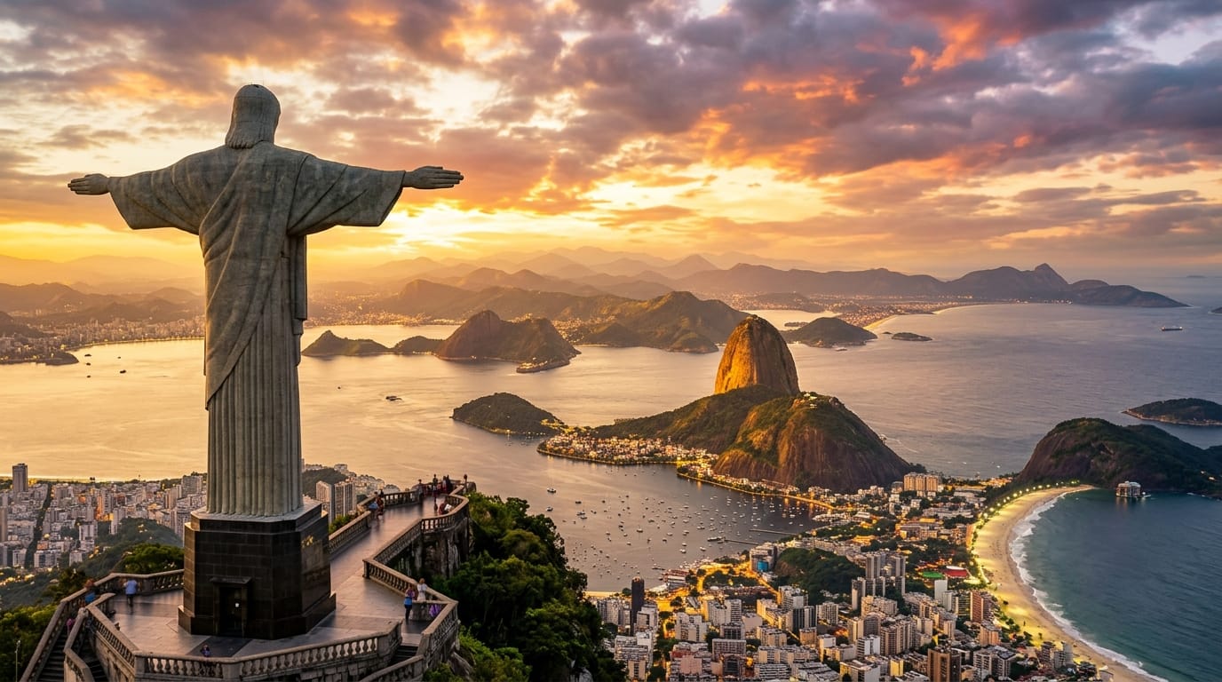 فيزا البرازيل للمصريين 2026: دليلك الكامل من الأوراق لحد ختم الفيزا في الباسبور 5 المسيح المخلص ريو دي جانيرو البرازيل
