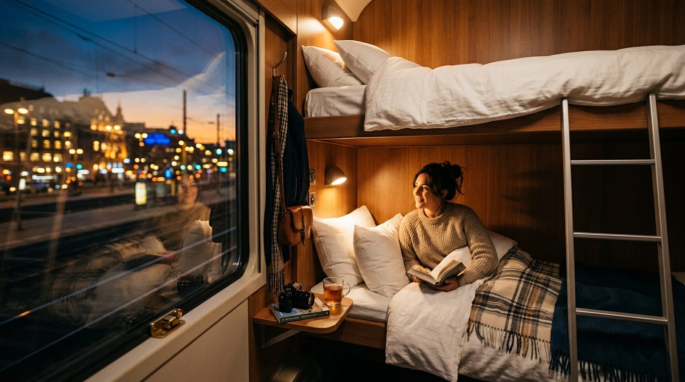 السفر بالقطار في أوروبا 2026 - قطار الليل Night Train