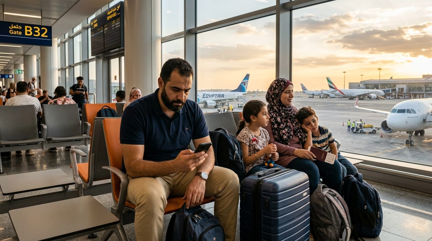 تمديد تأشيرة الخروج والعودة من خارج السعودية