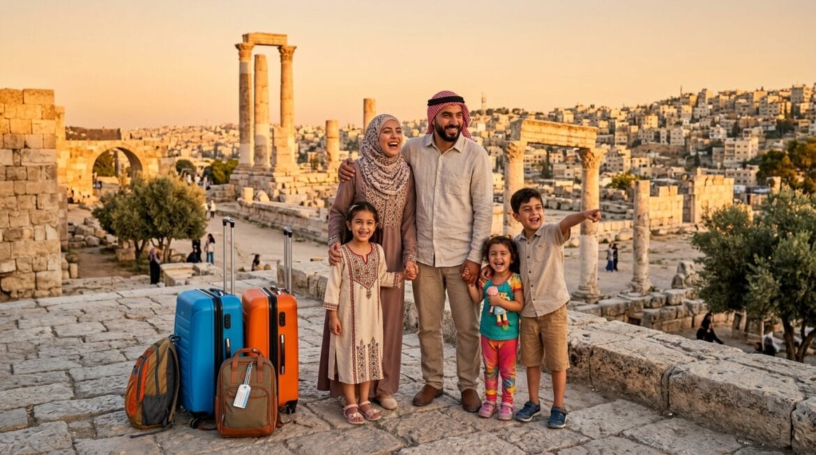 رحلات العائلات مع الأطفال 2026 - عائلة عربية في رحلة