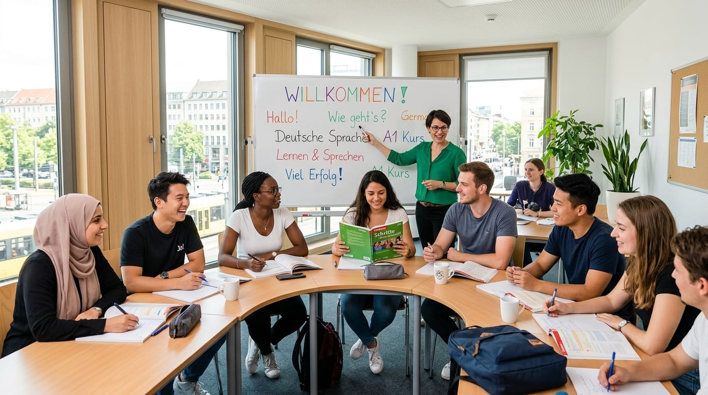 اللغة الألمانية والاندماج في ألمانيا للمهاجرين