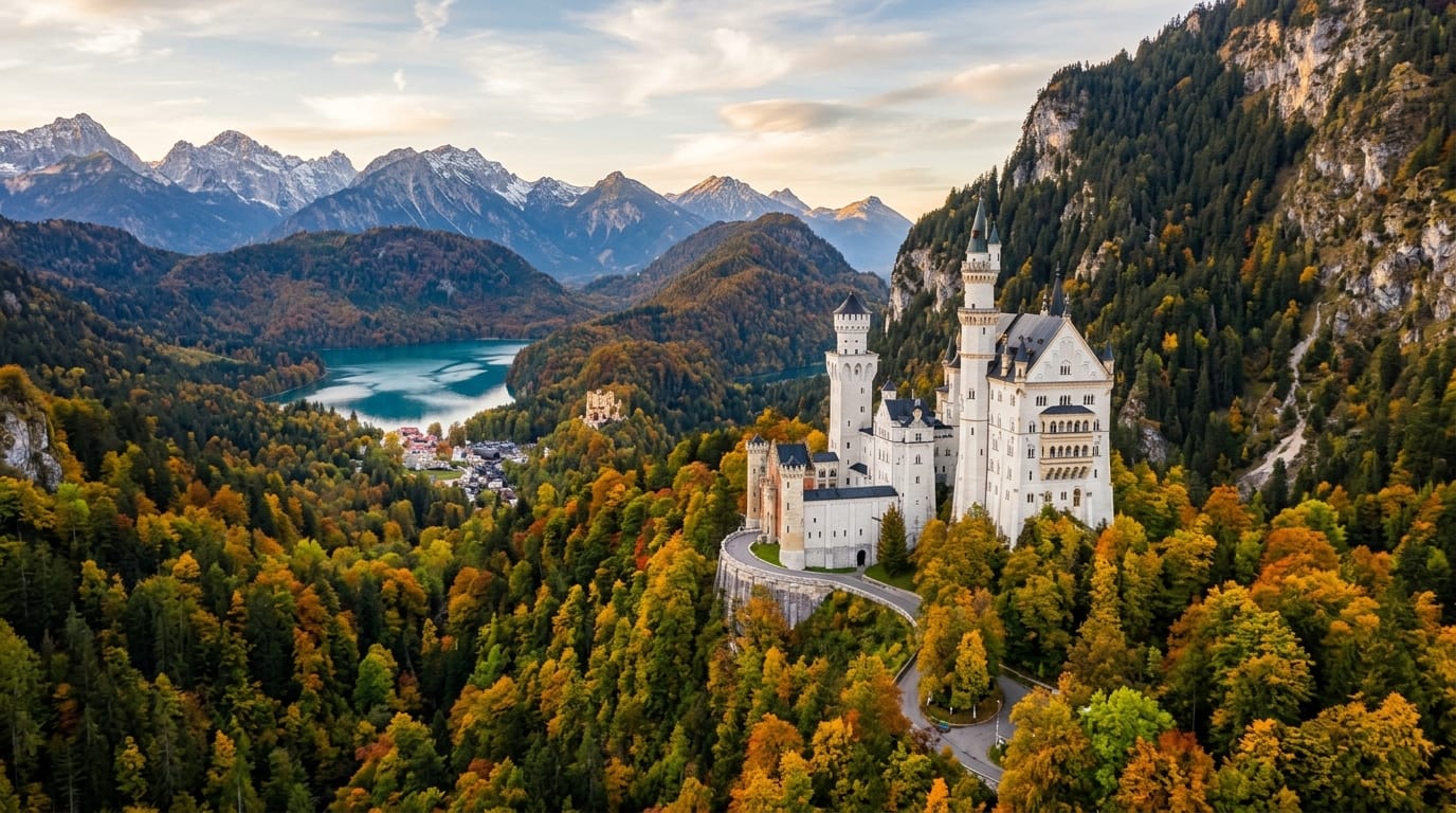 تكلفة السفر إلى ألمانيا 2026 قلعة نويشفانشتاين بافاريا