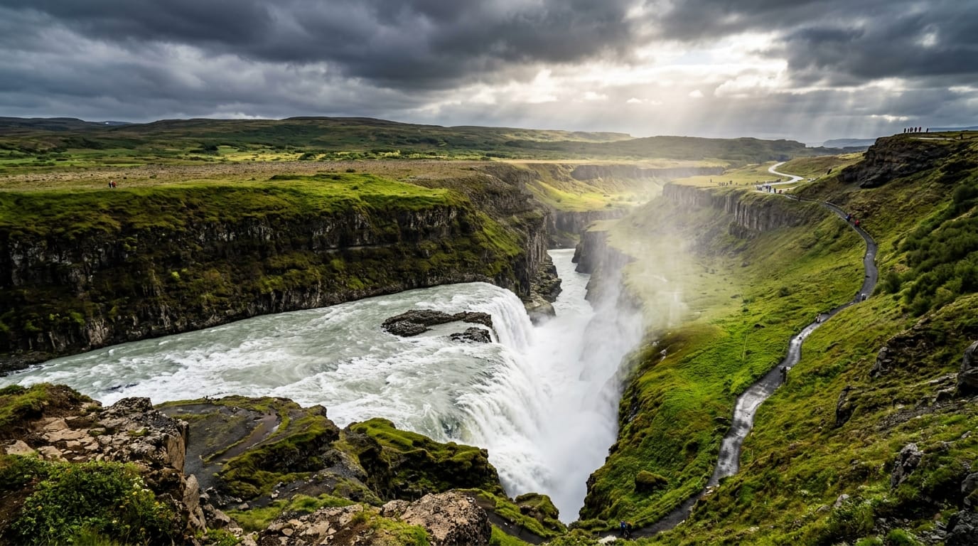 شلال جولفوس وحلقة الذهب في أيسلندا
