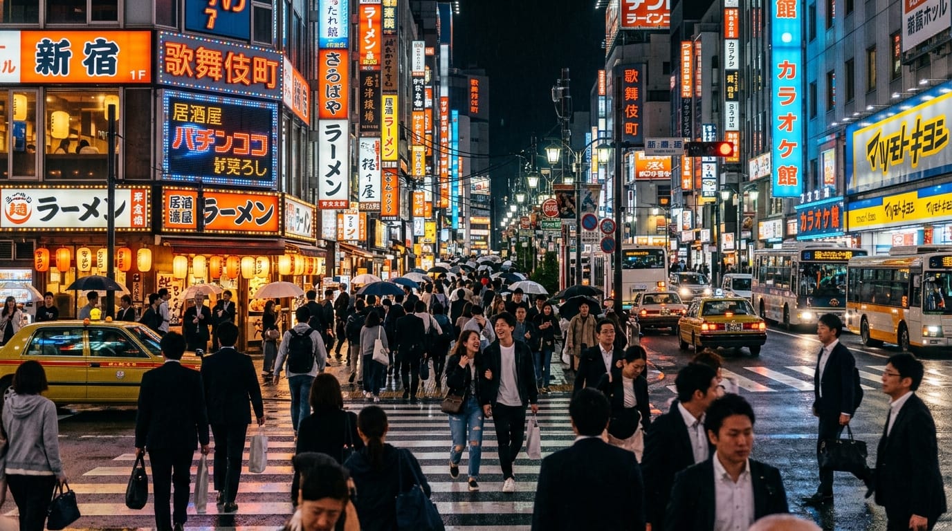 فيزا اليابان للمصريين 2026 - شوارع طوكيو