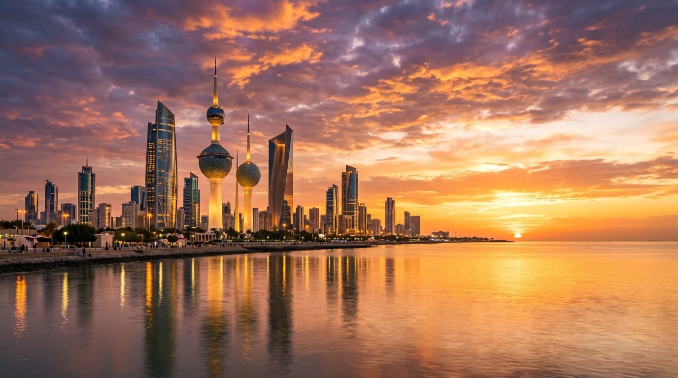 فيزا الكويت للمصريين 2026 - سكاي لاين الكويت على الخليج العربي