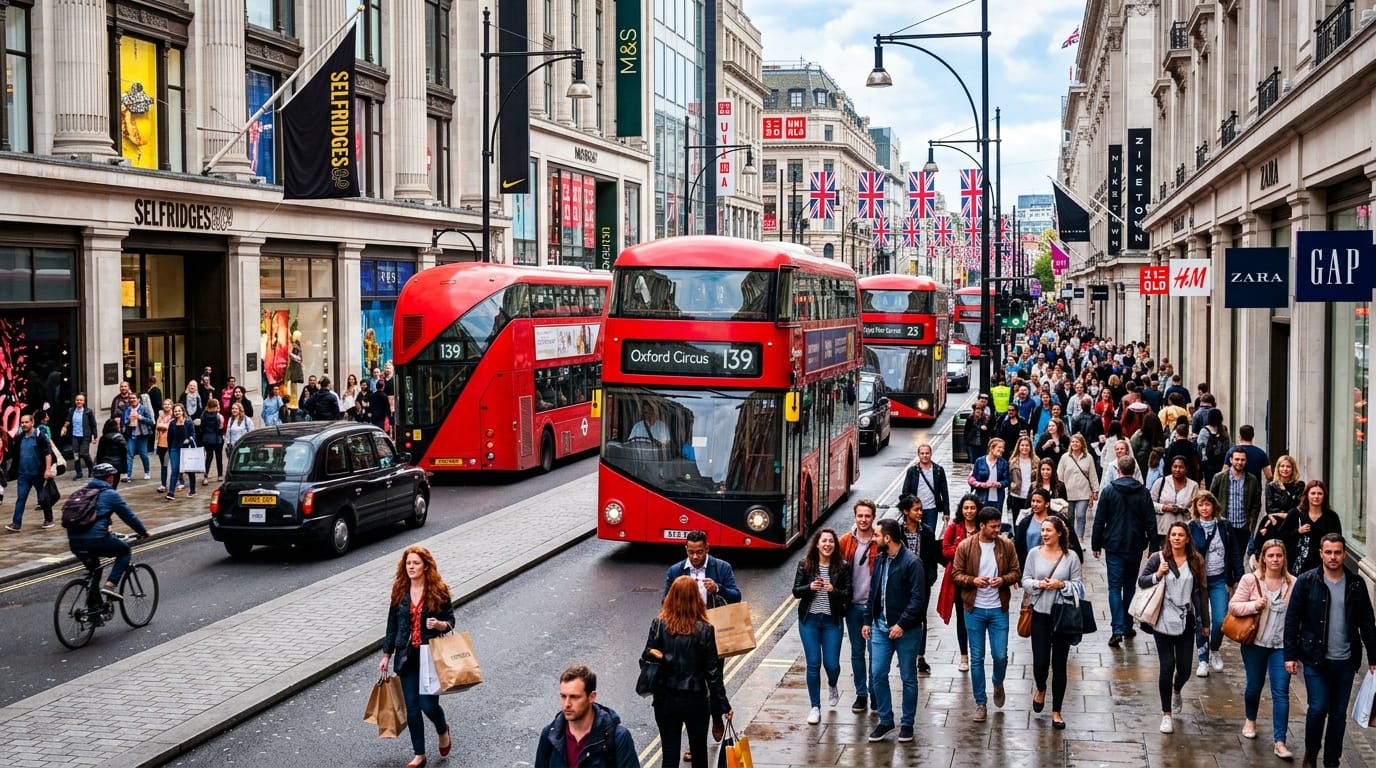 السياحة في لندن 2026 - شارع أكسفورد والتسوق
