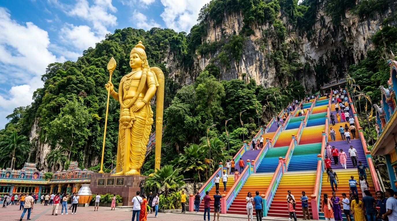 كهوف باتو ماليزيا معلم سياحي