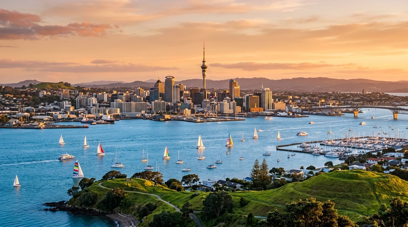 فيزا نيوزيلاندا للمصريين 2026: دليلك الكامل خطوة بخطوة من الأوراق لحد الختم في الباسبور 5 نيوزيلاندا Auckland مدينة سياحية