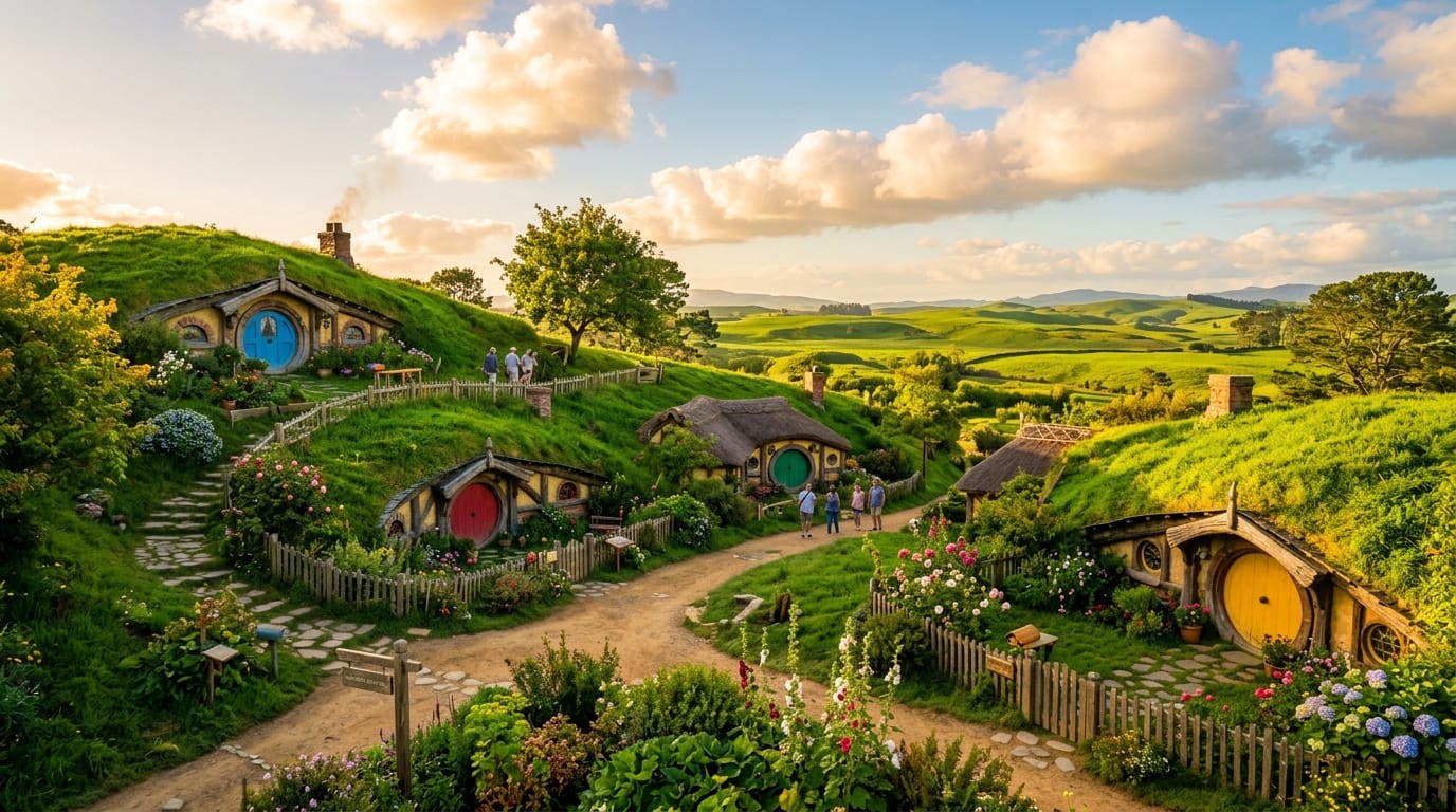 هوبيتون نيوزيلاندا موقع تصوير سيد الخواتم