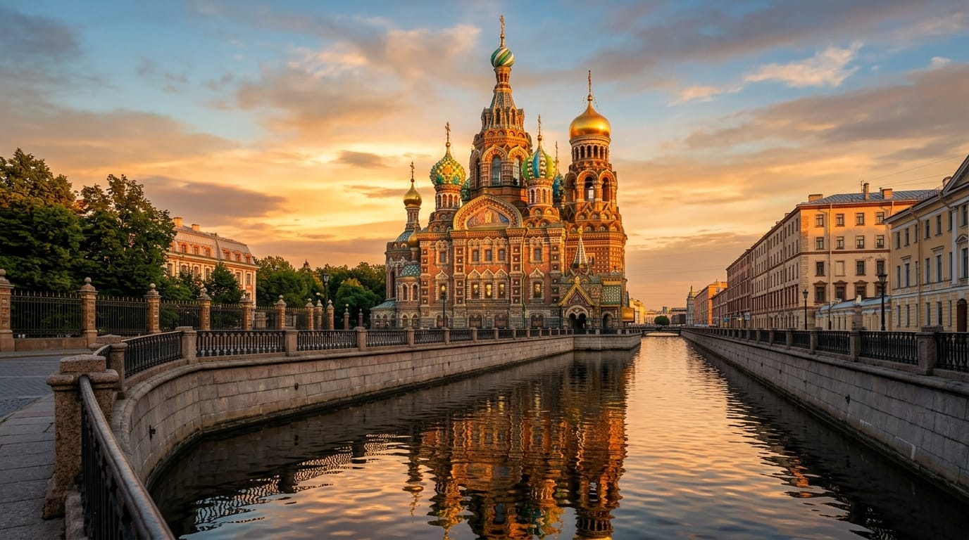 سان بطرسبرغ روسيا كنيسة المنقذ على الدم المسفوك