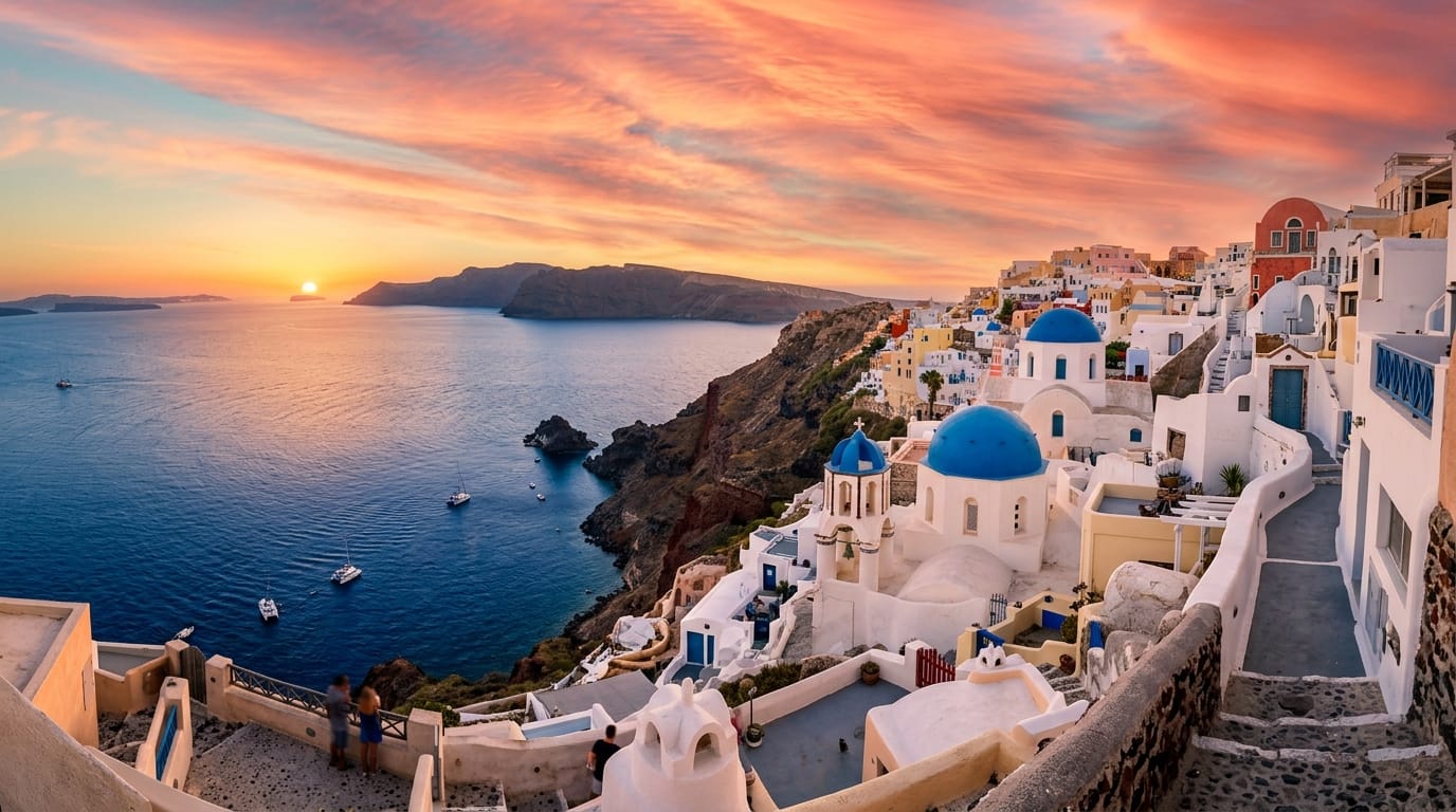 سانتوريني اليونان للسفر العائلي 2026
