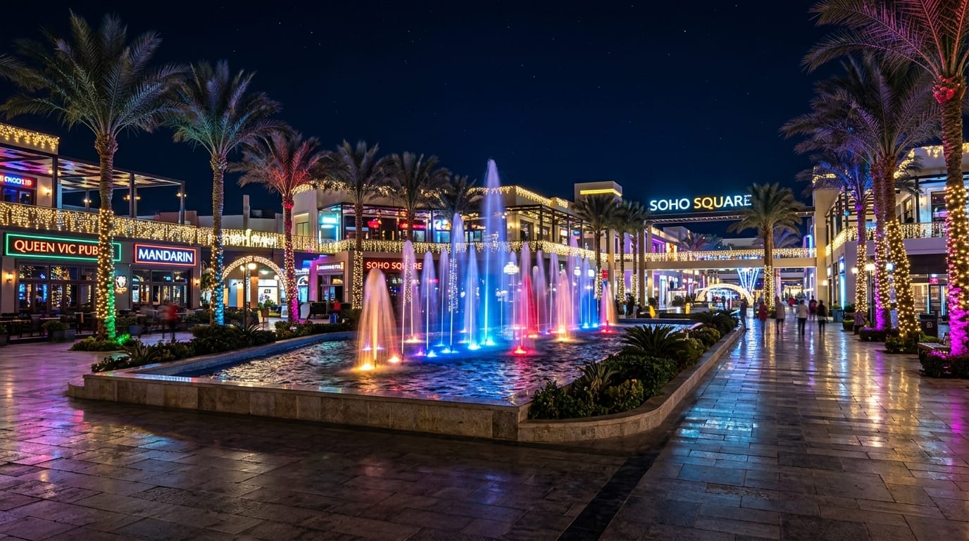 سوهو سكوير شرم الشيخ بالليل