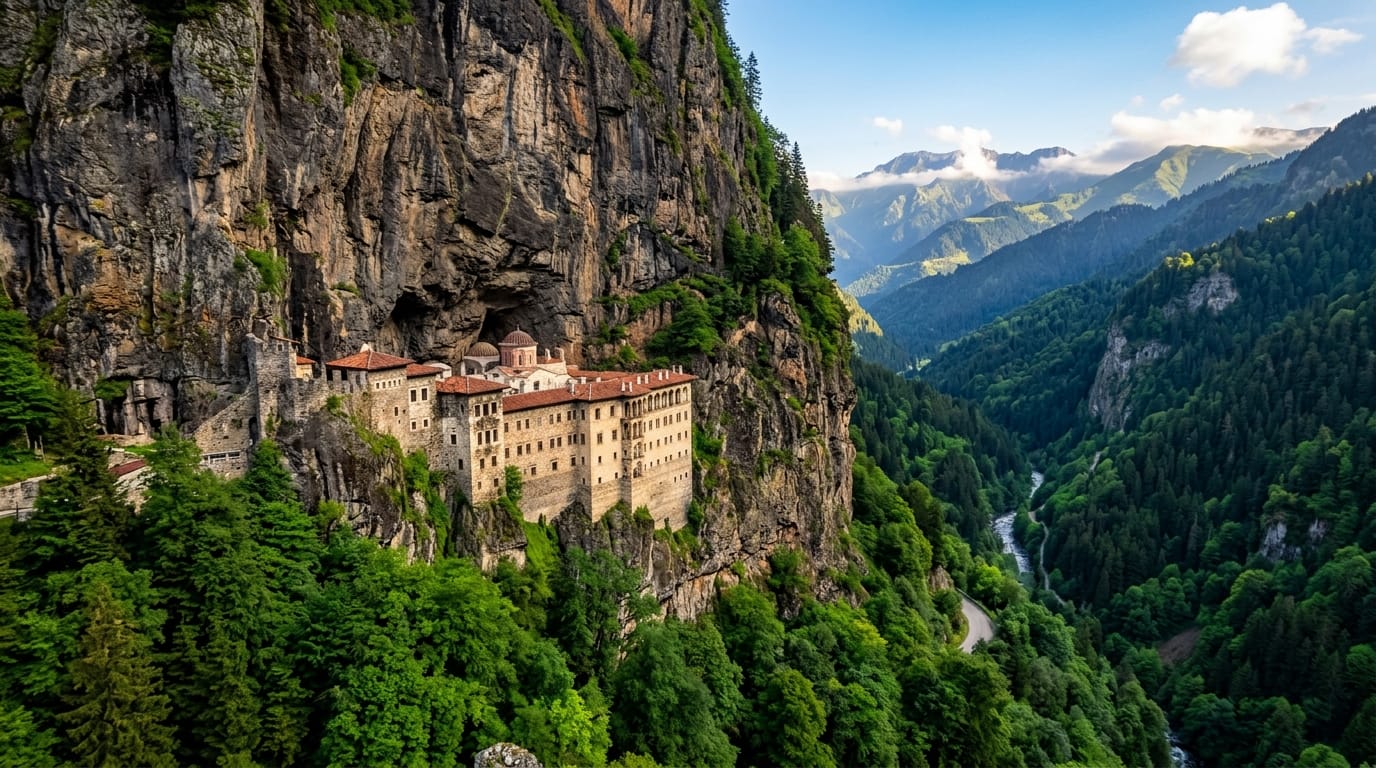 دير سوميلا في طرابزون معلق على جبل