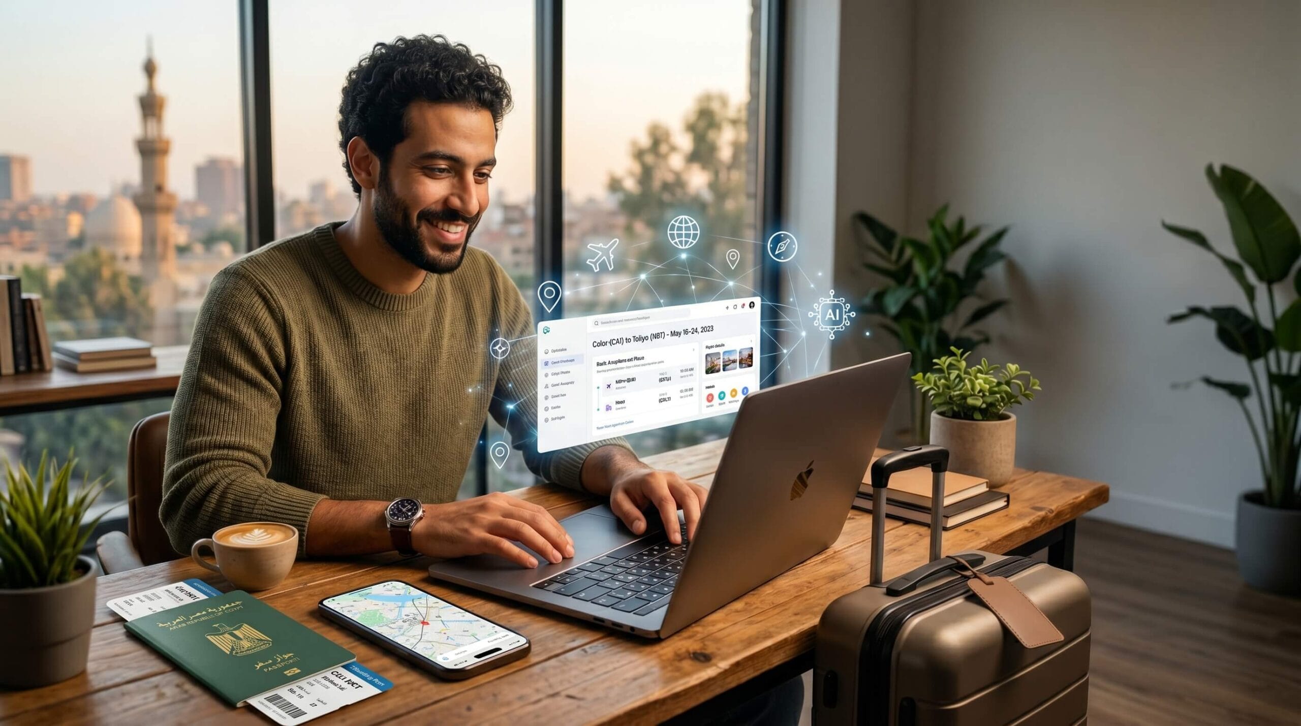تخطيط السفر بالذكاء الصناعي 2026 🤖: إزاي تخطط رحلتك كاملة بـ ChatGPT وGemini خطوة بخطوة 1