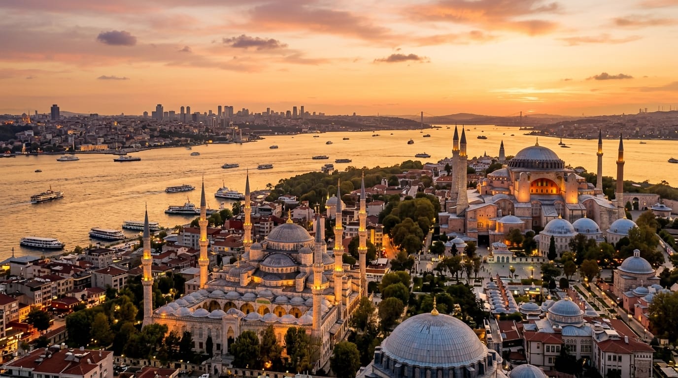 برنامج سياحي تركيا 10 أيام 2026 - اسطنبول البوسفور وآيا صوفيا
