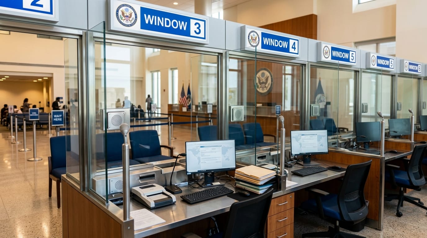 مقابلة فيزا أمريكا في السفارة الأمريكية بالرياض