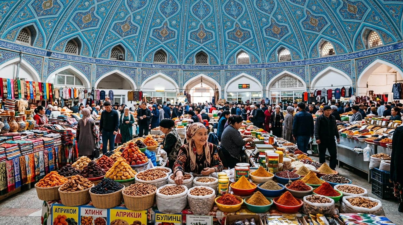 تكلفة السفر إلى أوزبكستان 2026 طشقند بازار شورسو