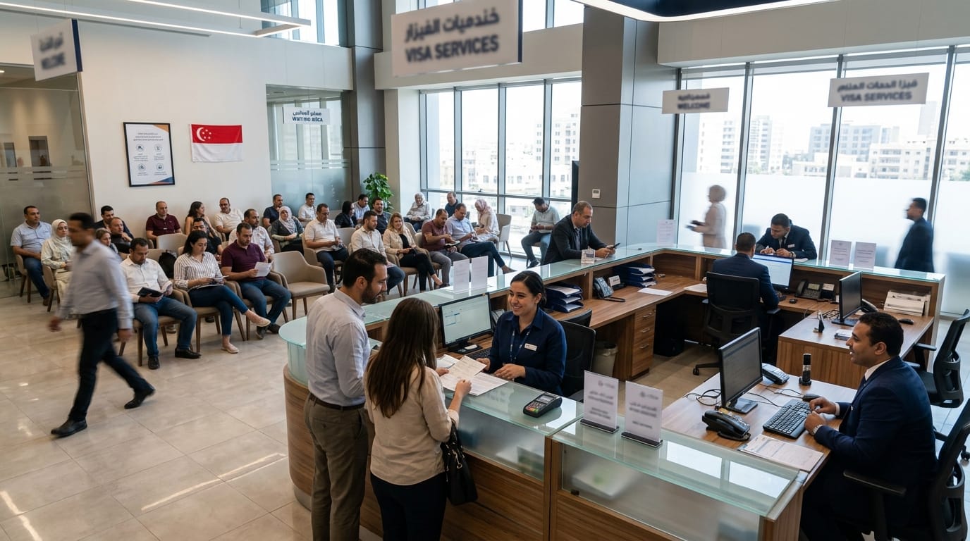 مركز VFS Global سنغافورة في الجيزة - تقديم فيزا سنغافورة