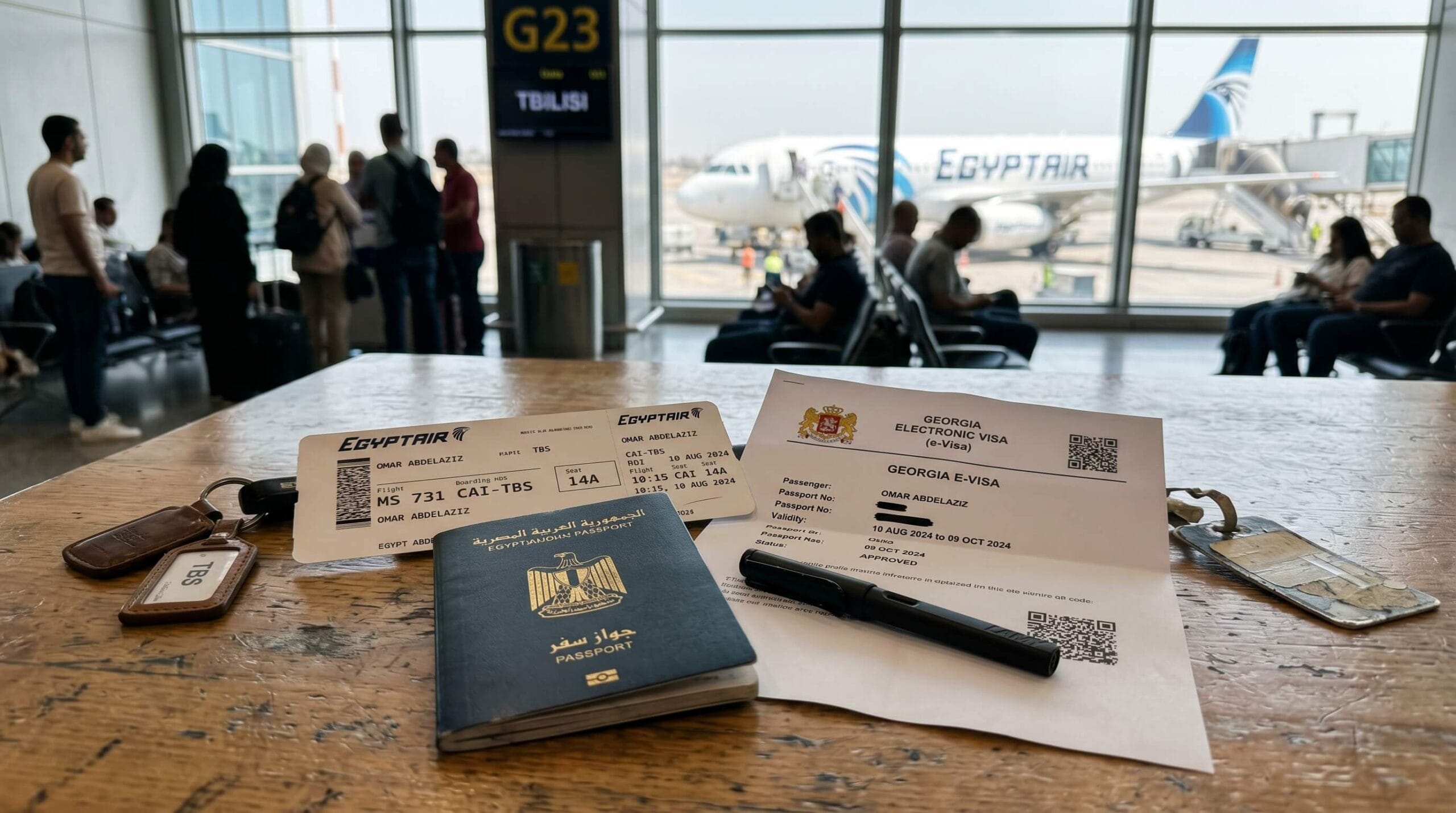 تصريح أمني جورجيا للمصريين 2026 papers