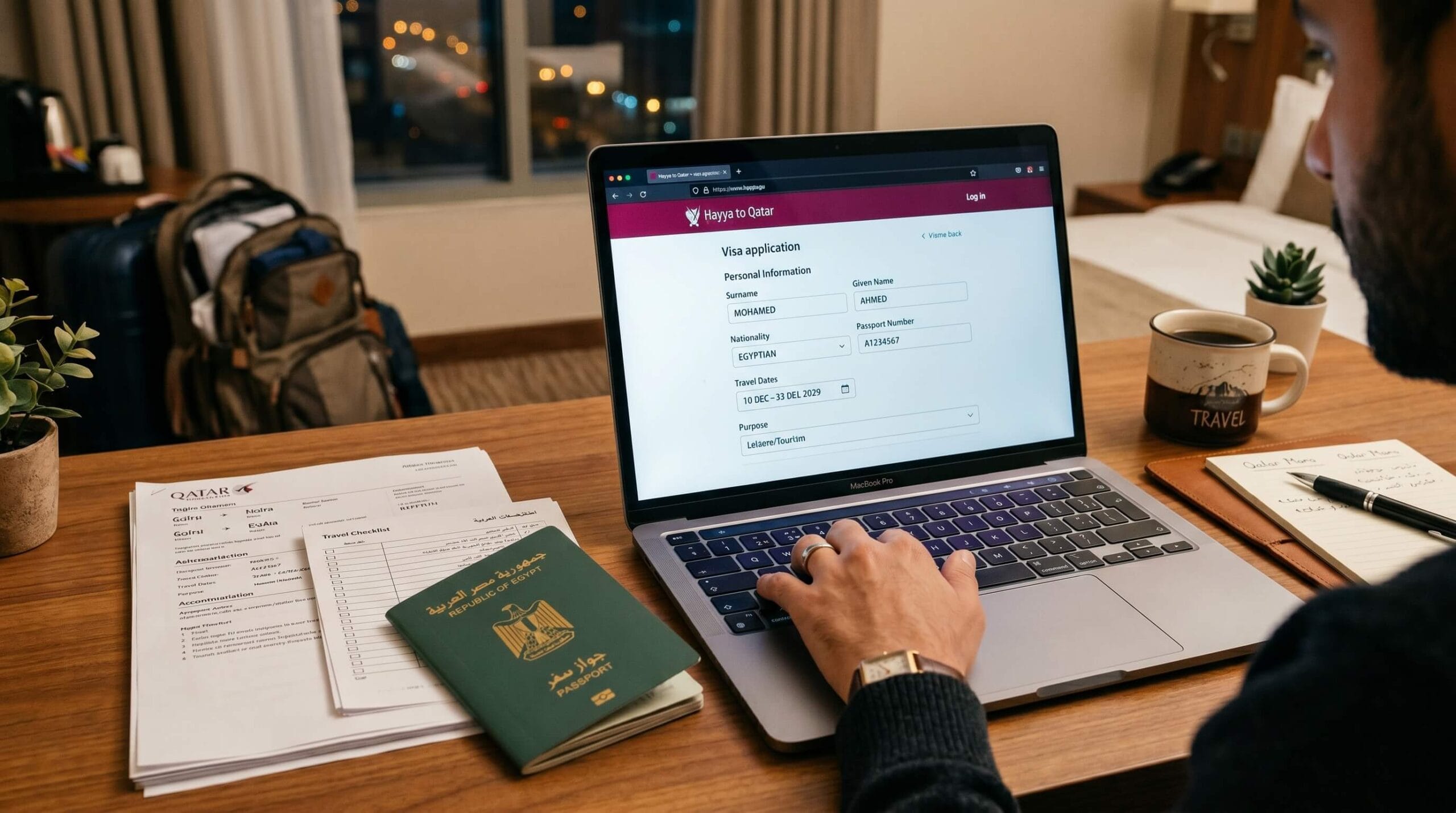 فيزا قطر للمصريين 2026 hayya