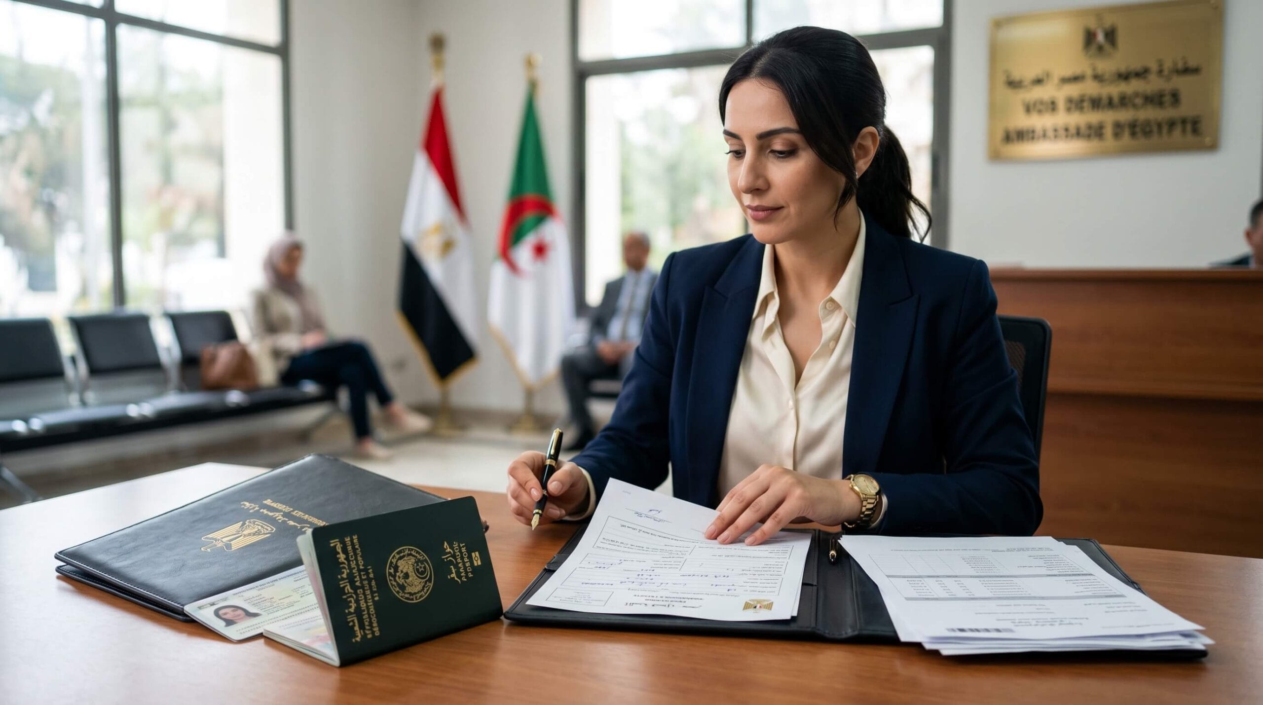 فيزا مصر للجزائريين 2026 السفارة المصرية في الجزائر