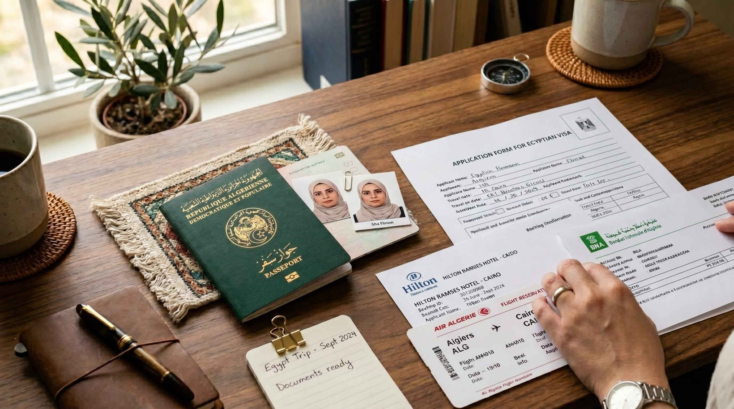 فيزا مصر للجزائريين 2026 الأوراق المطلوبة لفيزا مصر