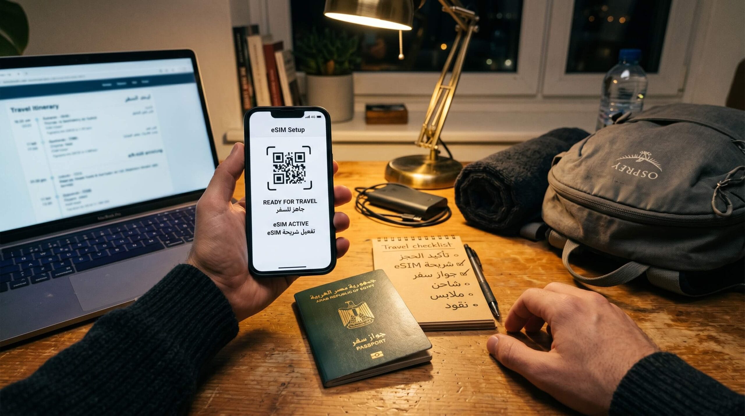 📱 Airalo eSIM للمسافرين 2026: طريقة الاستخدام وكود خصم Passport Trails 4 تفعيل Airalo eSIM قبل السفر خطوة بخطوة
