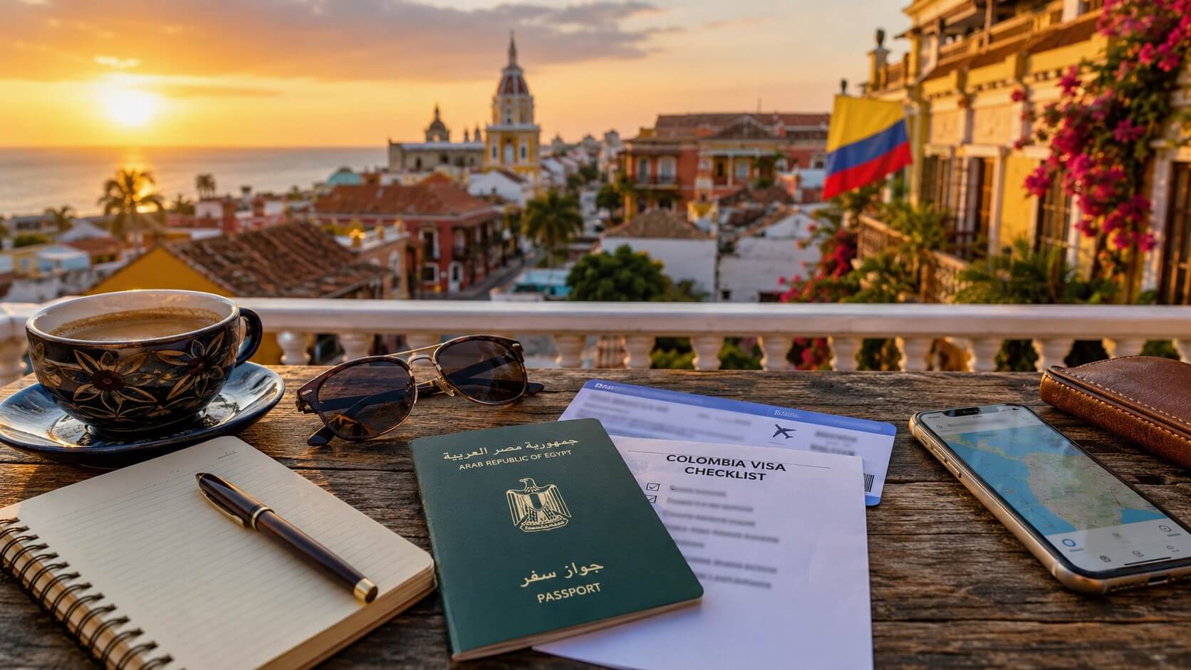 🇨🇴 فيزا كولومبيا للمصريين 2026: بلد القهوة والكاريبي تنتظرك, الشروط والأوراق وخطة السفر كاملة 2 فيزا كولومبيا للمصريين 2026 من كارتاخينا وجواز السفر المصري
