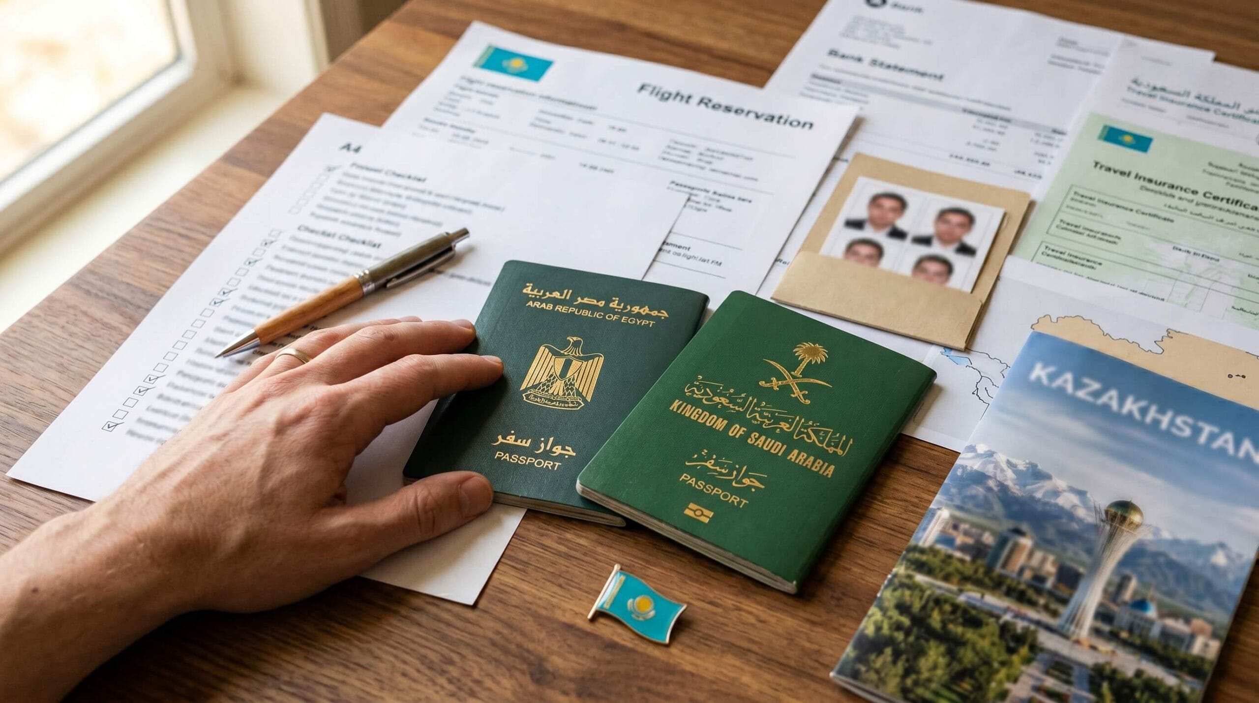 الأوراق المطلوبة لفيزا كازاخستان للمصريين والسعوديين والعرب