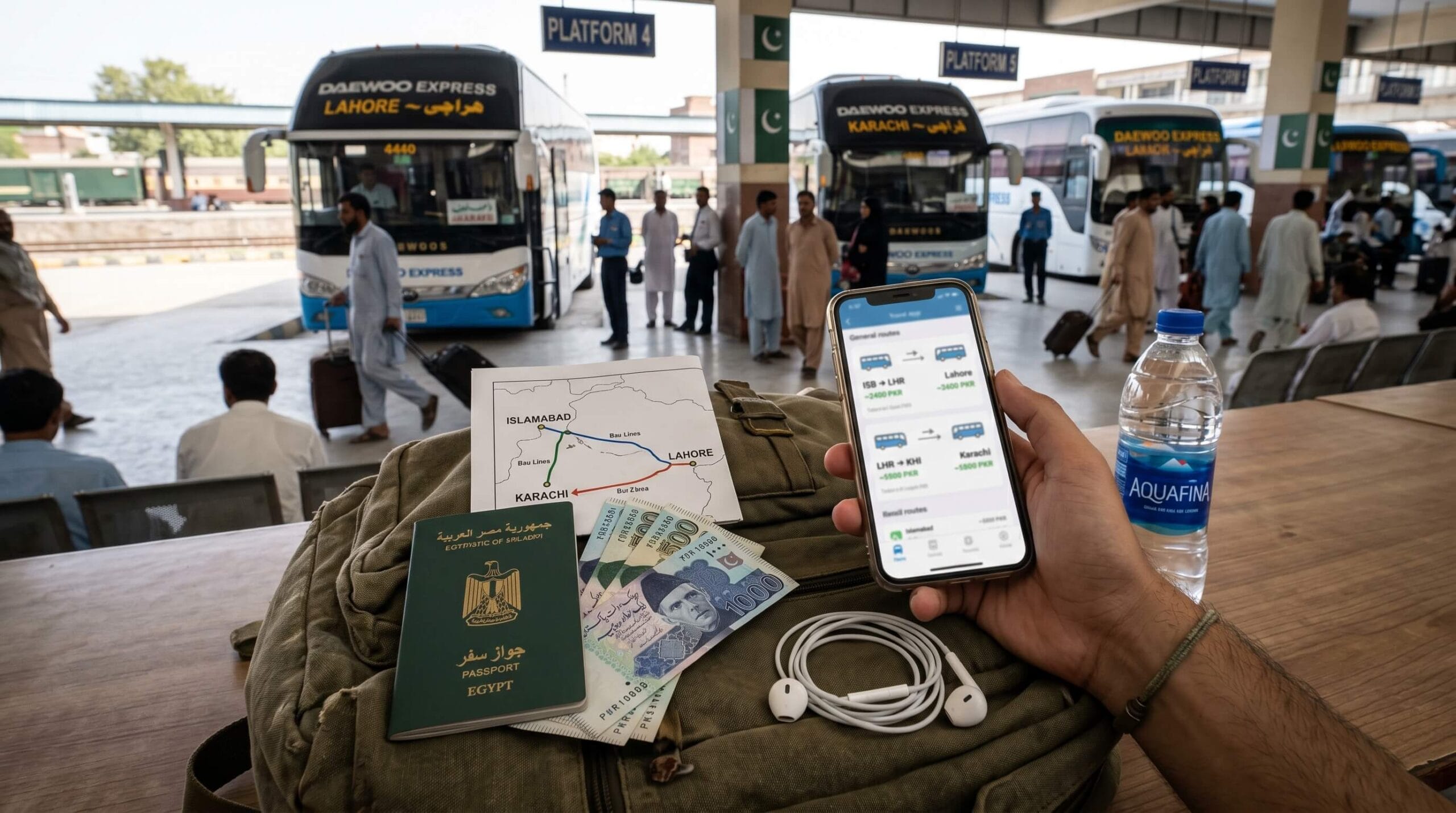 تكلفة المواصلات والتنقل بين المدن في باكستان