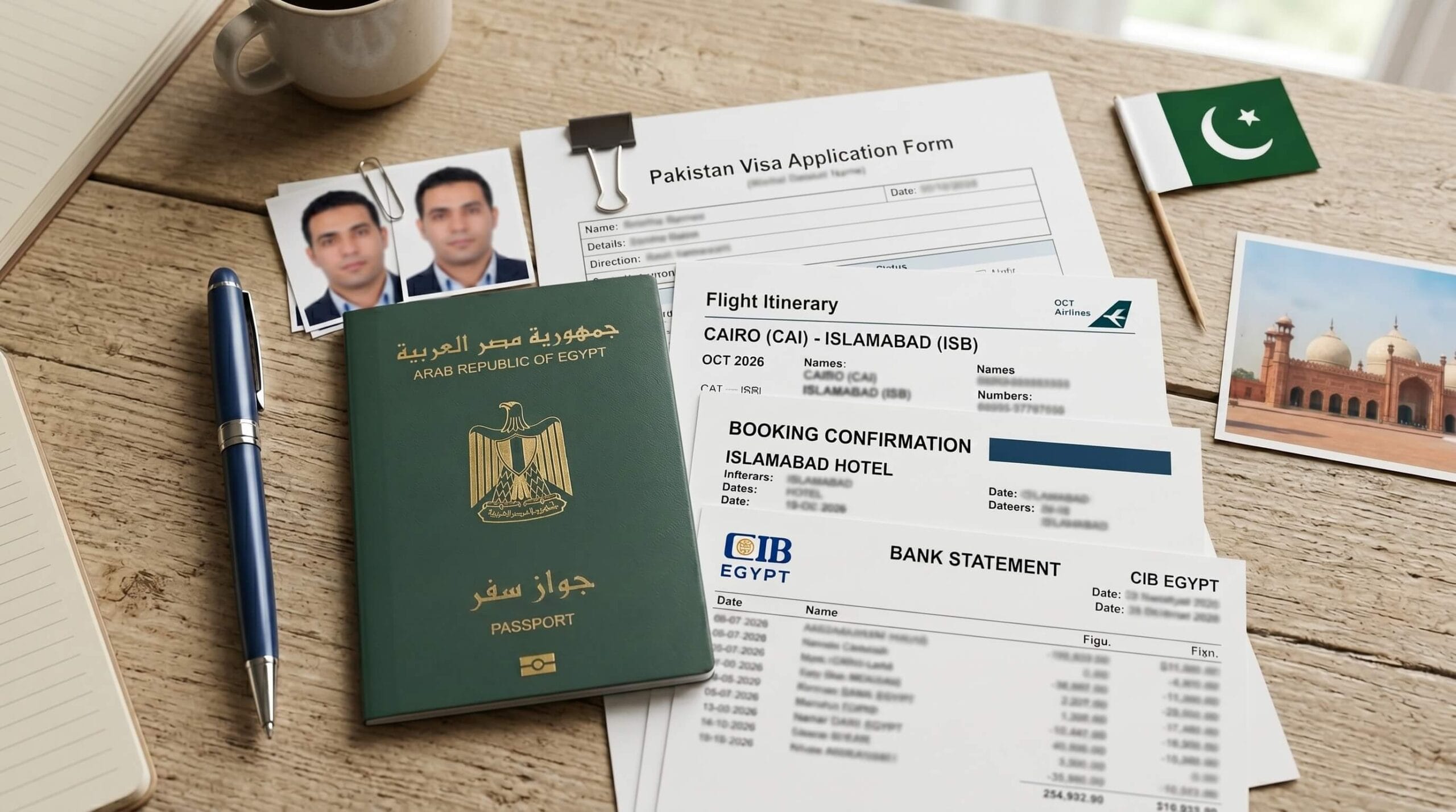 🇵🇰 فيزا باكستان للمصريين 2026: قدم أونلاين من البيت وسافر لبلد الجبال والتاريخ 4 الأوراق المطلوبة لفيزا باكستان للمصريين 2026