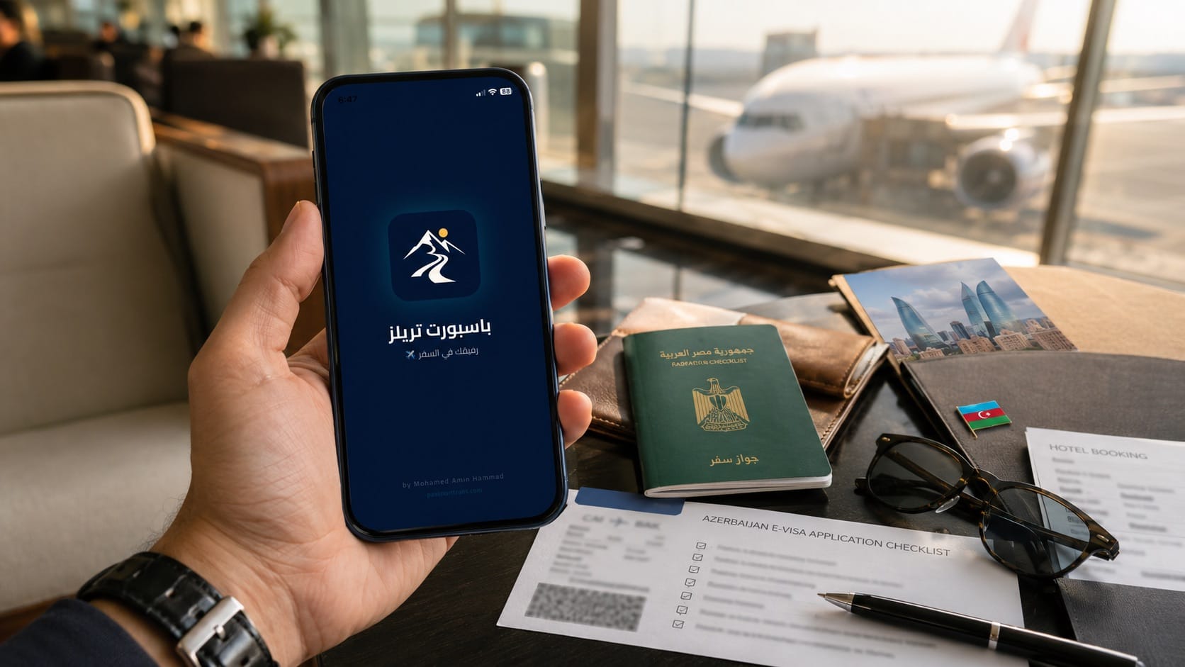 تطبيق Passport Trails لتخطيط رحلة أذربيجان واستخراج فيزا أذربيجان للمصريين